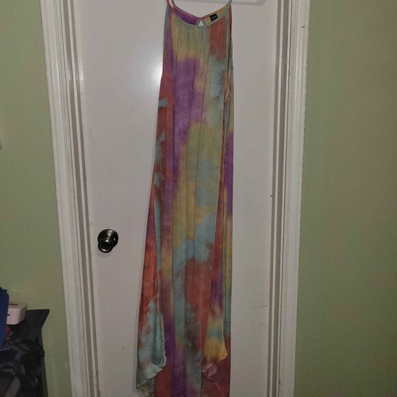 Dresses & Skirts - SHEIN VCAY Plus Curved Split Hem Tie Dye Cami Dress